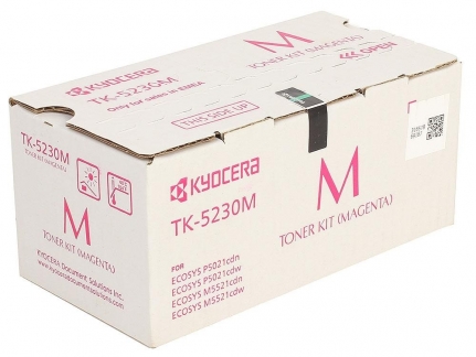 Тонер-картридж Kyocera TK-5230M Ecosys P5021CDN/P5021CDW/M5521CDN/M5521CDW  (с чипом) (О) 2200 с