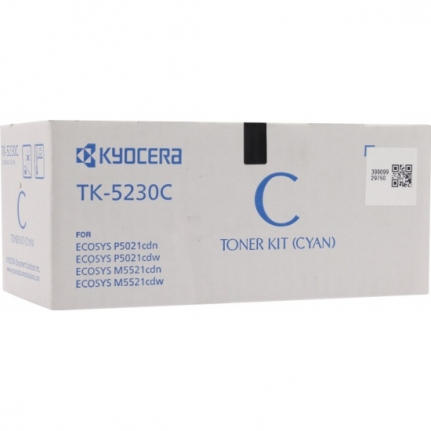 Тонер-картридж Kyocera TK-5230C Ecosys P5021CDN/P5021CDW/M5521CDN/M5521CDW  (с чипом) (О) 2200 с